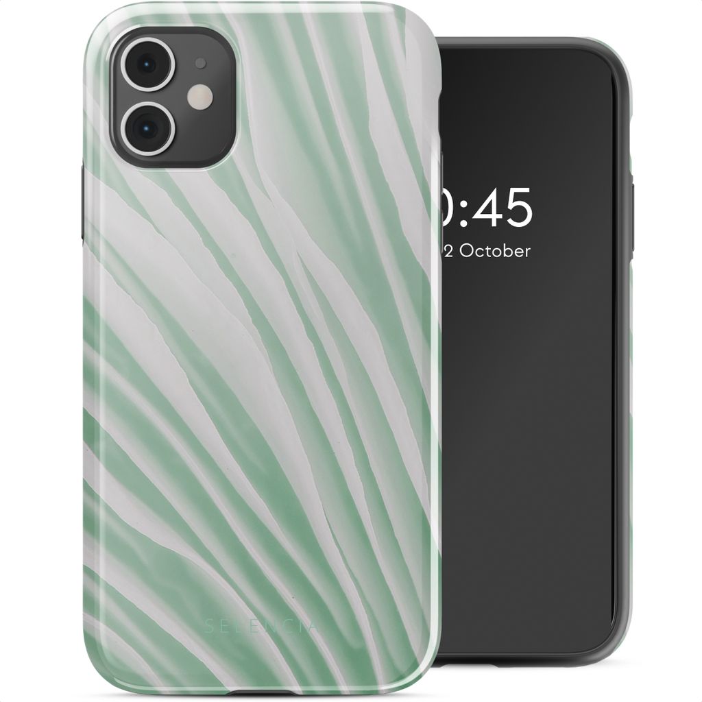 Selencia Vivid Back Cover iPhone 11 - Nature Grayed Jade Produktbild 