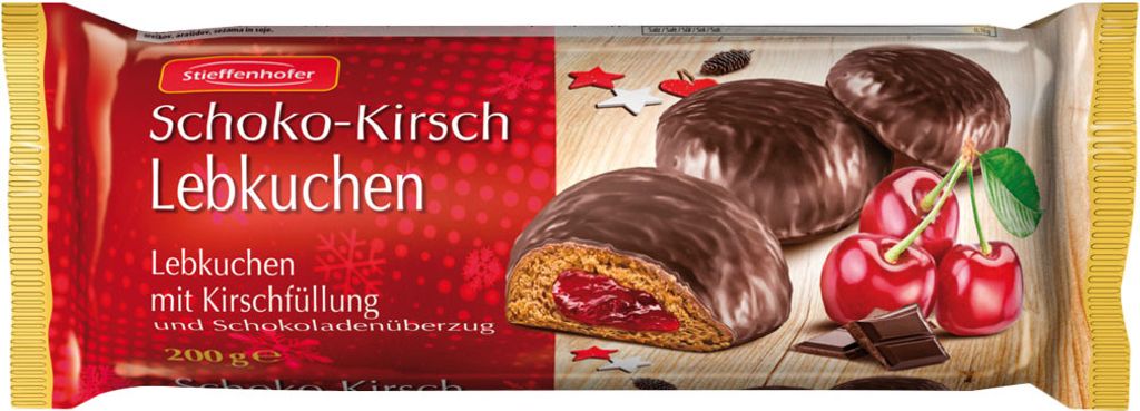 Stieffenhofer Schoko-Kirsch Lebkuchen 200g Produktbild 