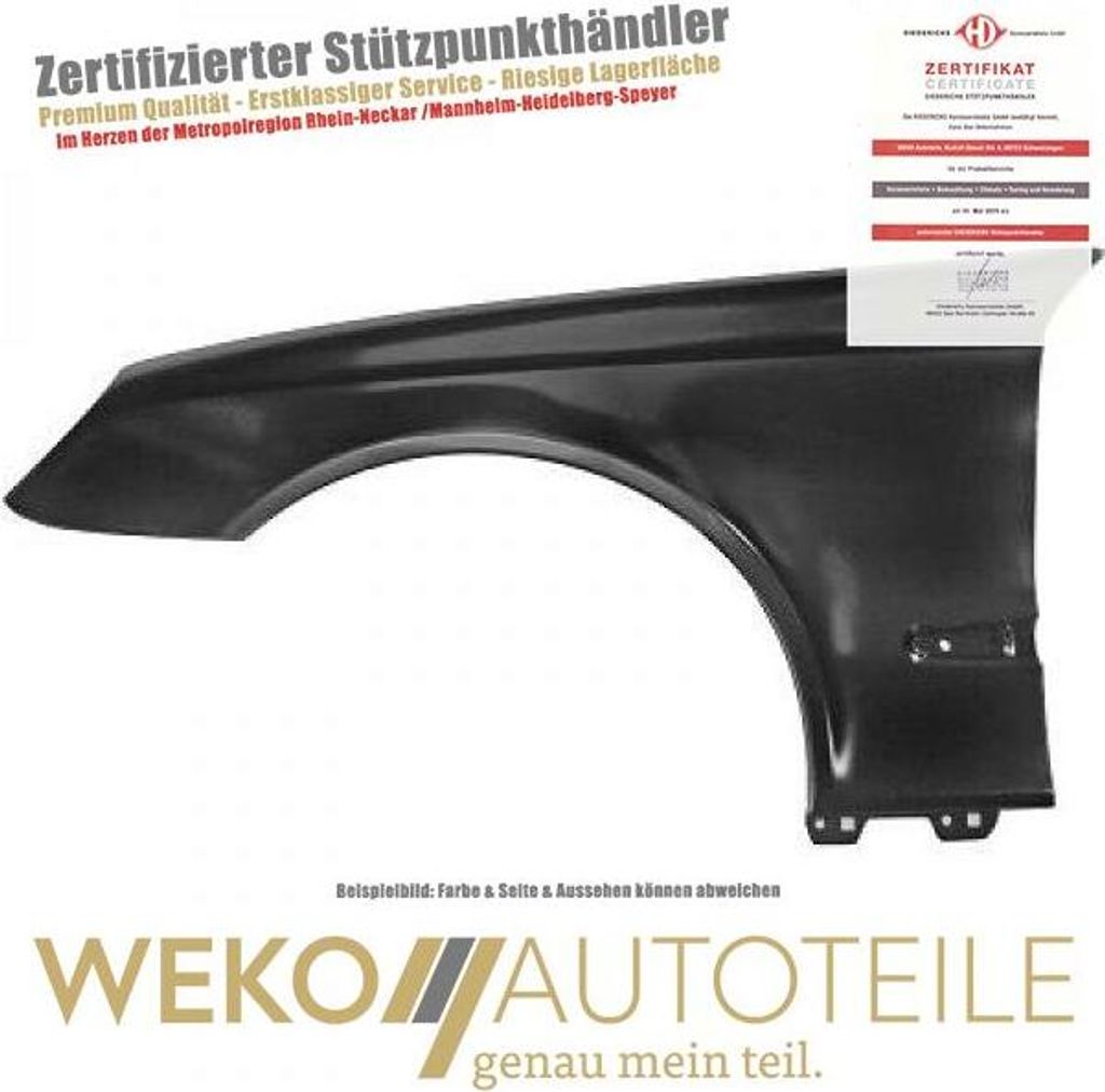 Kotflügel vorne links DIEDERICHS 1615007 für MERCEDES-BENZ