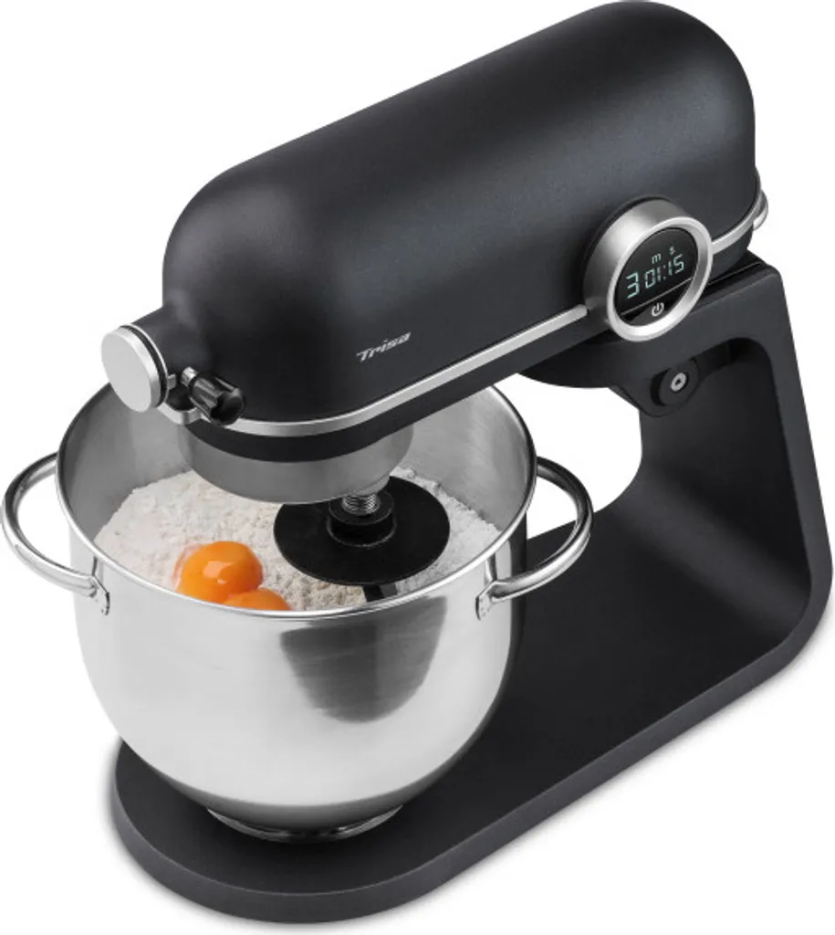 Robot de cuisine pour pâtisserie et pain Trisa 5,2L 800W pack 8 pièces