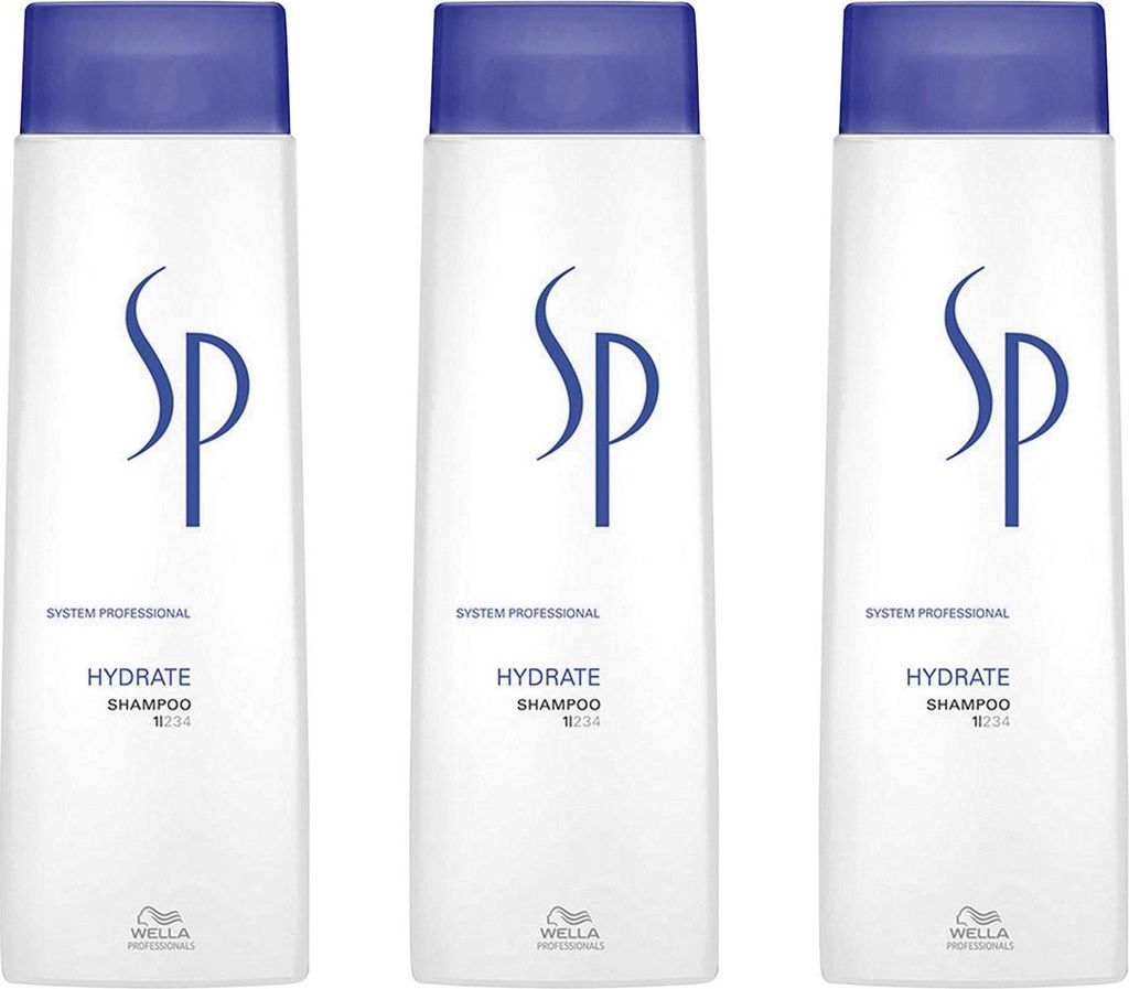 Wella SP Hydrate 3 x 250 ml Shampoo Set