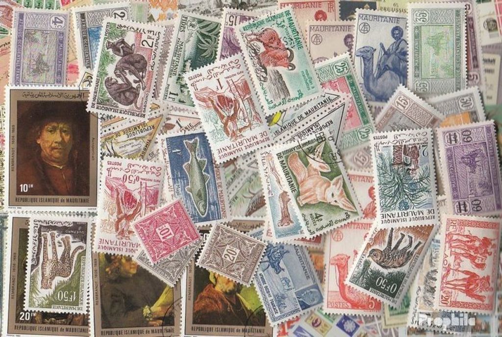 Briefmarken Mauretanien 400 verschiedene Marken