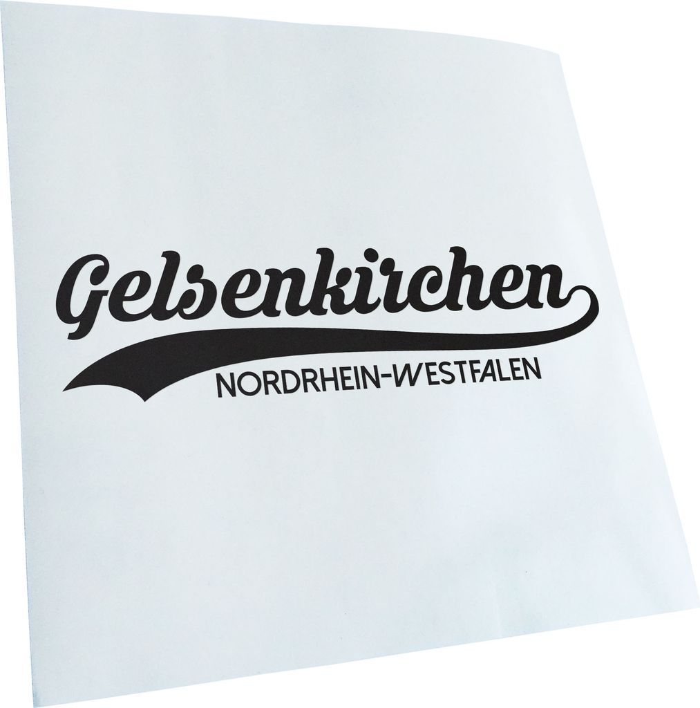 Kiwistar - Autoaufkleber - Gelsenkirchen Nordrhein-Westfalen - Mattweiss - 20x5cm - Aufkleber für Auto, Laptop, Fahrrad, LKW, Motorrad mehrfarbig ...