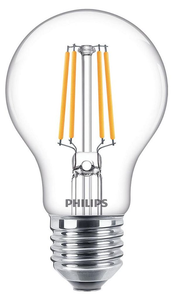 Philips LED classic Lampe 40W E27 Warmweiß 470lm klar Produktbild 