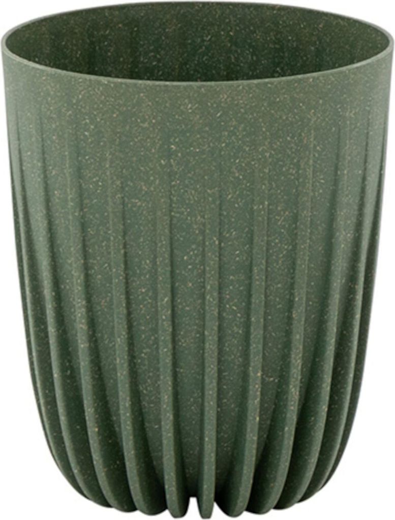 SIENA GARDEN ECOGefäß Palma 14,5cm grü Kst/Holz,grü 14,5x14,5x17