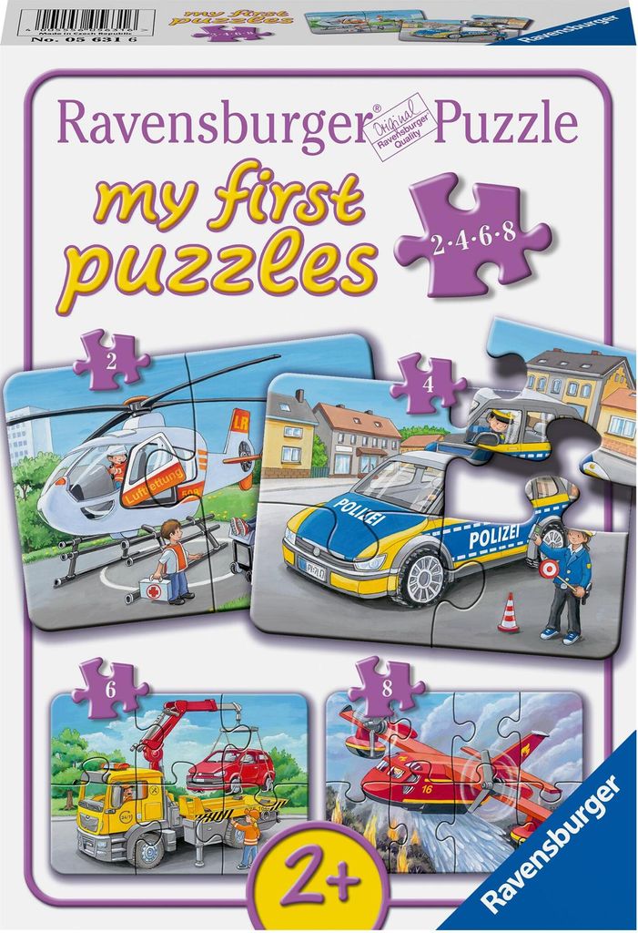 Ravensburger 5631 Puzzle Moje zchrann vozidl 2/4/6 dielikov Obrázok produktu 