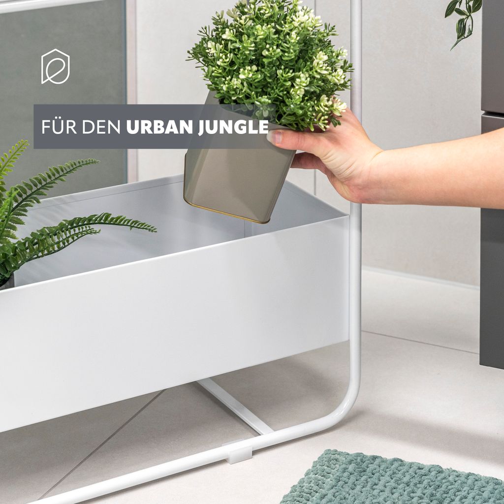 eluno Pflanzenständer, Multifunktionsregal mit 2 Ablagen, Produktbild 3