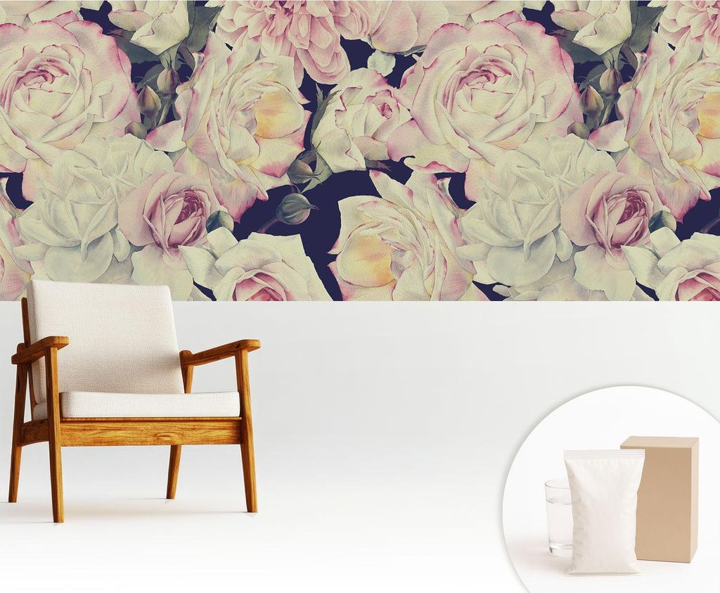 Fototapete - 250x104 cm - Tapete - Wandtapete - Wandbilder - Dekofolie - Tapete Folie - Wand - Dekoration - Wohnzimmer - Blumenstrauß