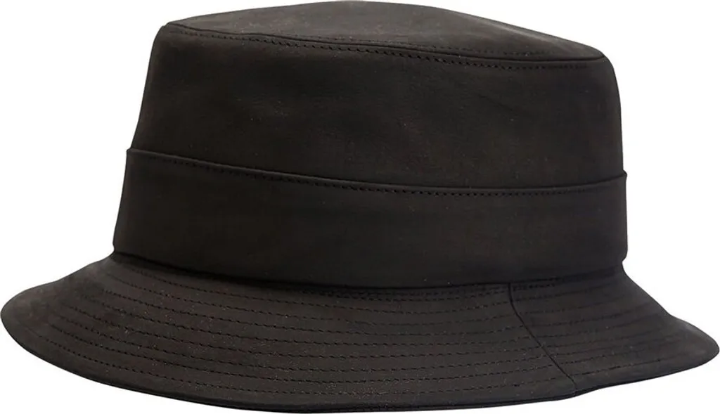Chapeau Cuir Noir Horka Nappa L : Protégez-vous de la Pluie et du Soleil