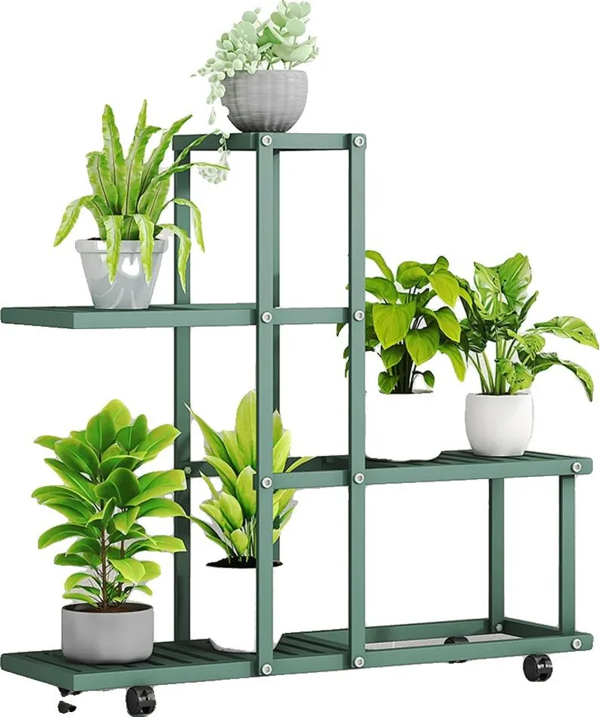Support plantes multicouche H9035 Vert : fini l'encombrement au sol