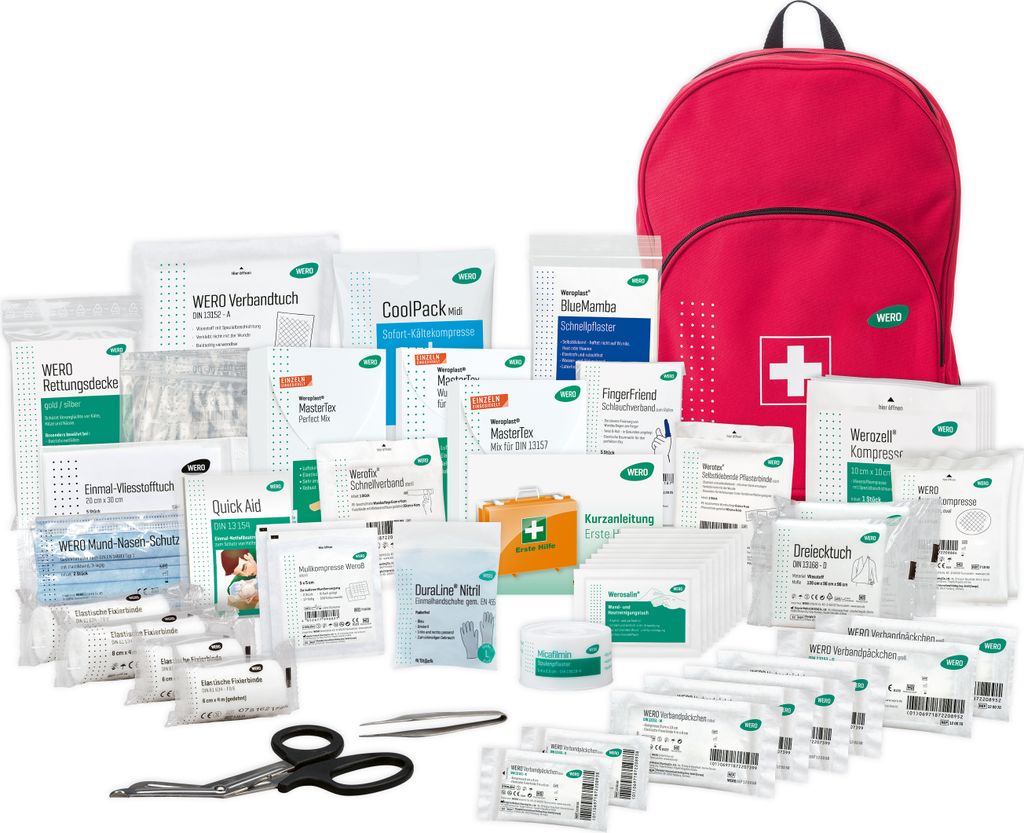 WERO Erste Hilfe Rucksack DIN 13157 Allround