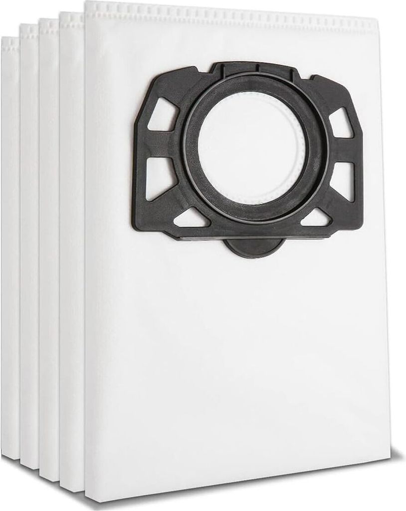 5er Pack Beutel für Kärcher WD5, Staubsaugerbeutel Mehrweg Staubbeutel Schmutzfangbeutel KFI 487 Ersatzbeutel für Karcher WD4 WD5 WD6 WD5P WD6 P...