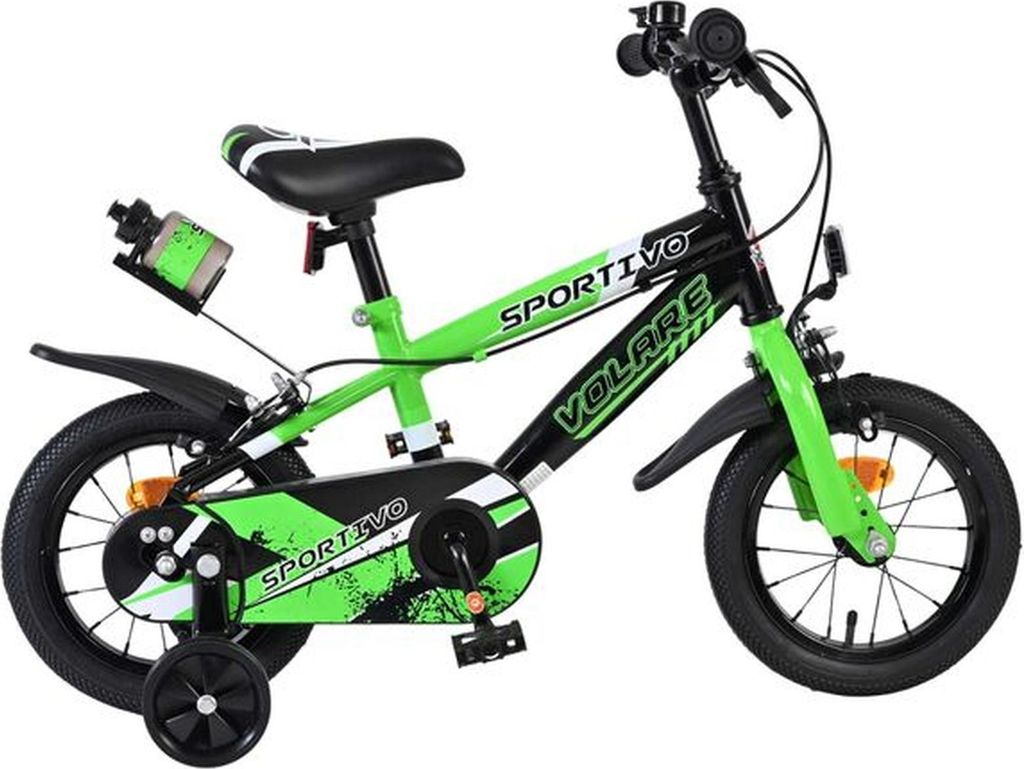 Volare Sportivo Kinderfahrrad - Jungen - 12 Zoll - Grün Produktbild 