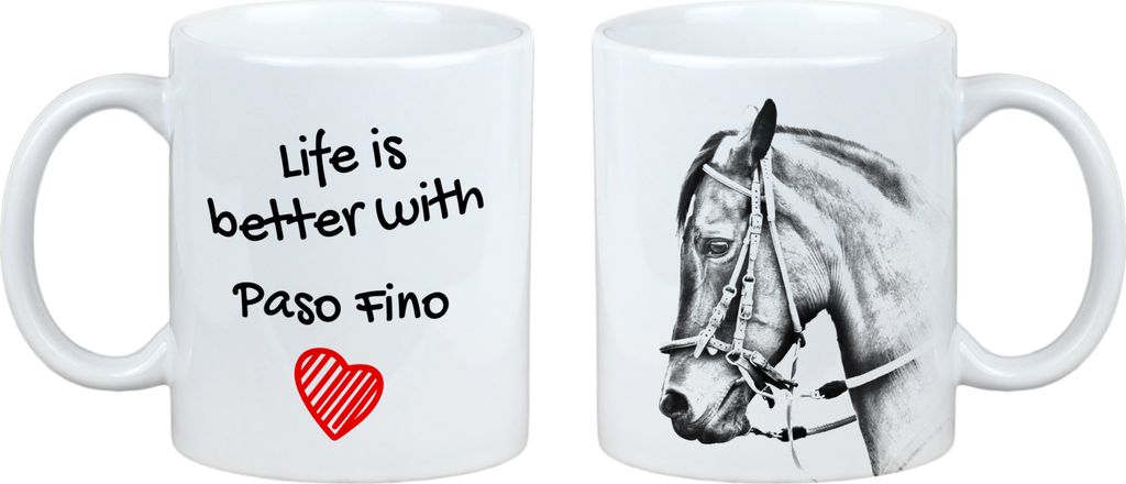 Paso Fino - Tasse mit Pferd, Tasse mit Bild, personalisiertes Geschenk der Marke Art-Dog