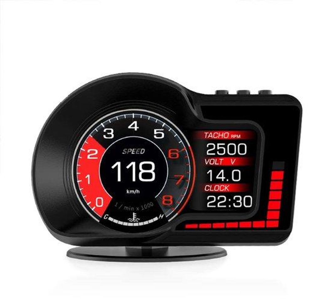 Auto HUD Head-up display Digitale GPS Snelheidsmeter mit System Display mit Geschwindigkeit/Uhrzeit/Leistungswert/Wassertemperatur/Höhe usw. Höc...