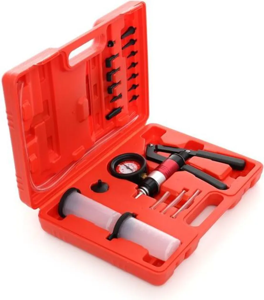Kit pompe à vide Kraft&Dele KD10515 avec manomètre et accessoires