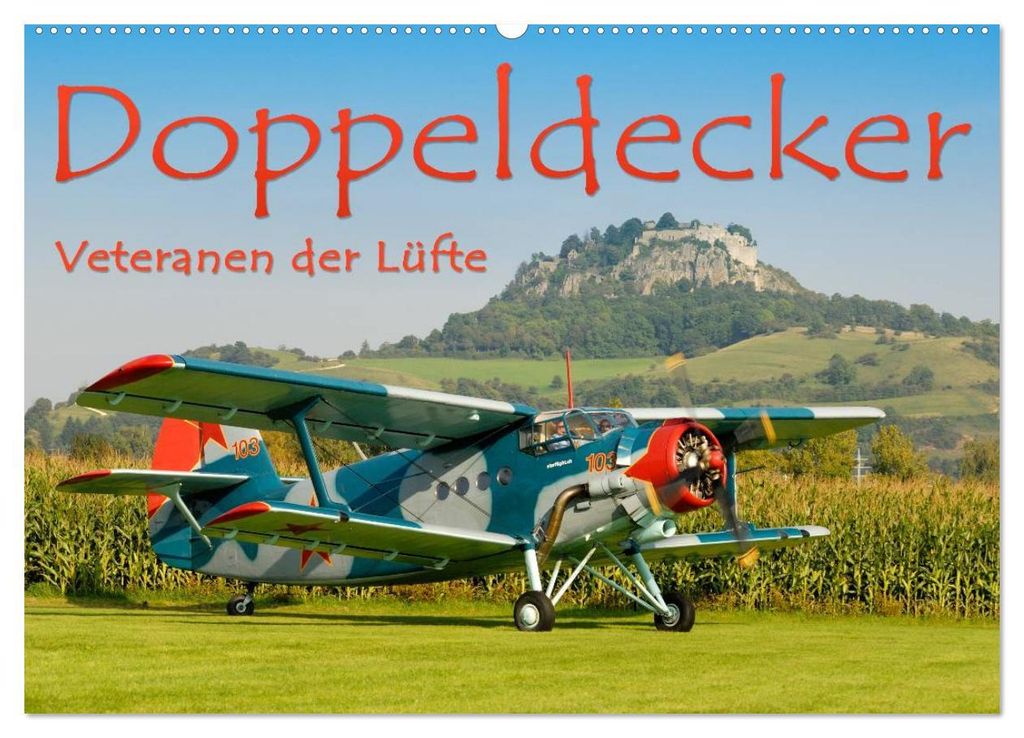 Doppeldecker - Veteranen der Lüfte (Wandkalender 2027 DIN A2 quer), CALVENDO Monatskalender