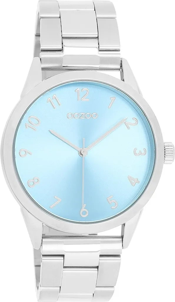 Montre analogique argentée Oozoo Timepieces pour homme et femme