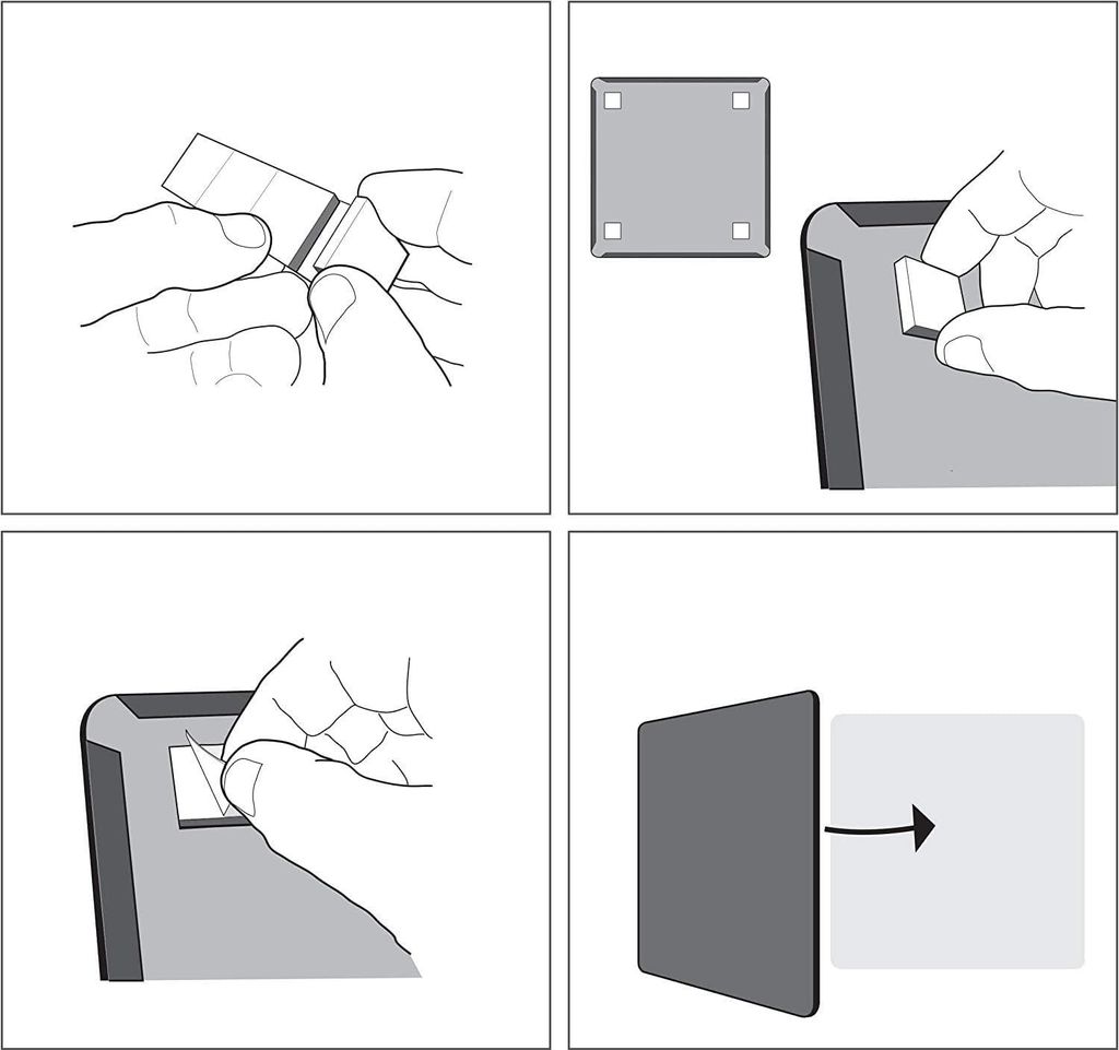 Whiteboard mit Gewölbtem Rahmen - Trocken Auswischbar - Wandmontage - Inklusive Marker, Magneten und Schaumstoffband - 215 x 280 mm - Weiß