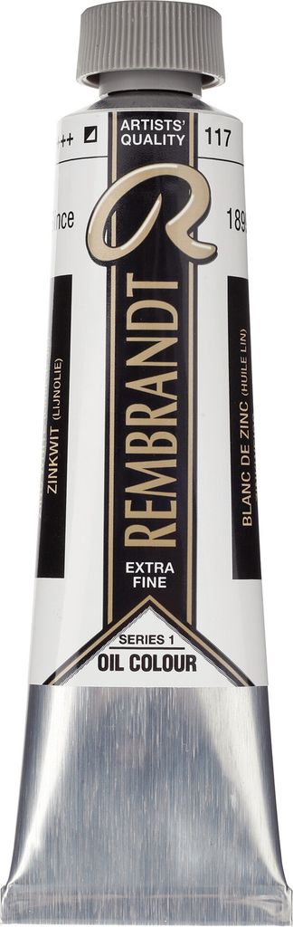 Rembrandt Ölfarbe Tube 40 ml Zinkweiß (Leinöl) 117