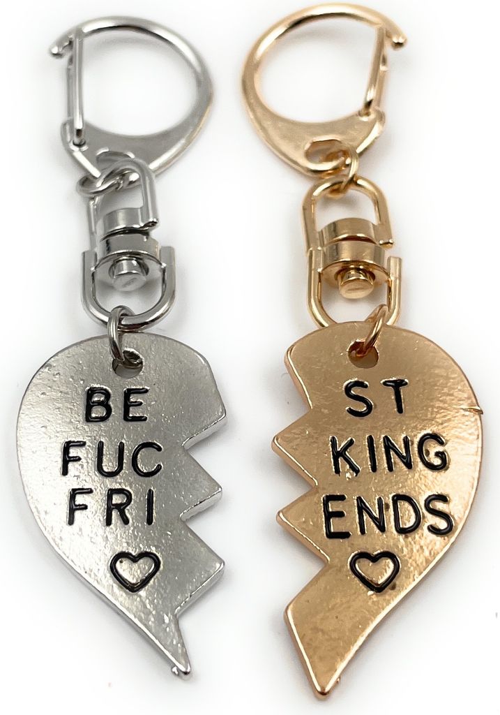 Onwomania Schlüsselanhänger - Best Friend Freundschaft - Glücksbringer ideal als Geschenk