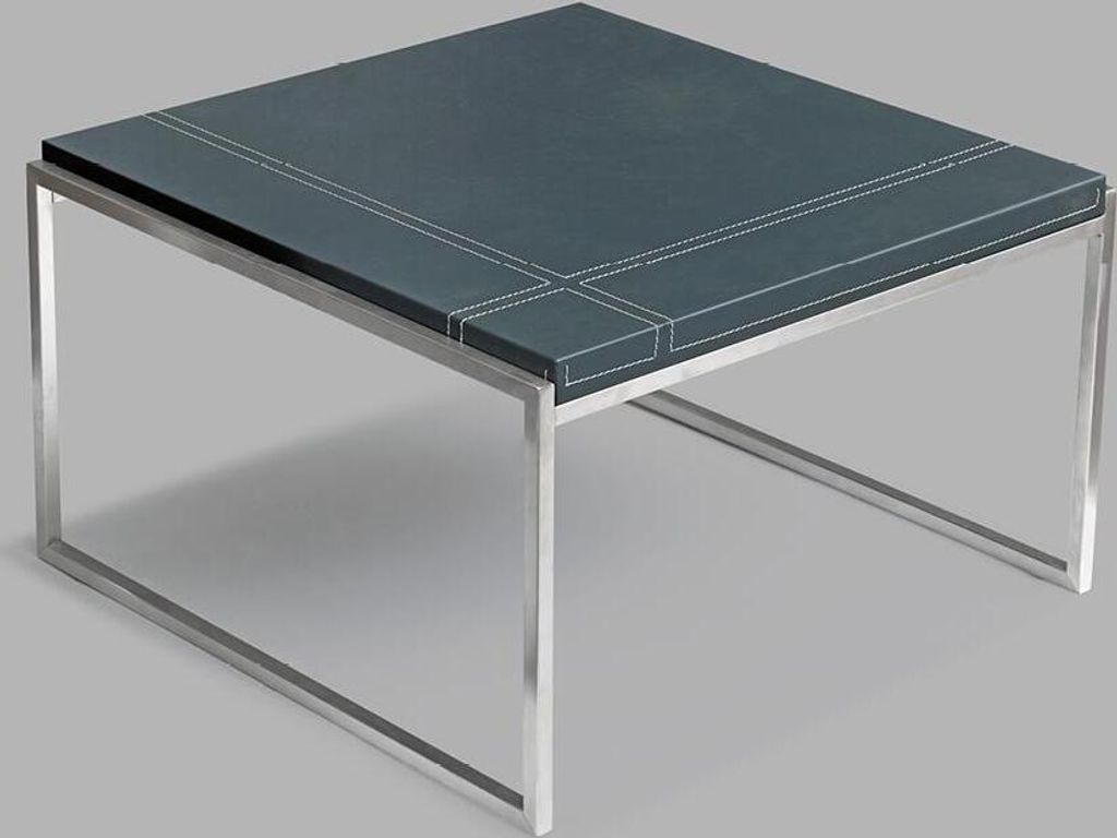 Design Modern Couchtisch Beistelltisch Sofa Wohnzimmer Tisch Leder Design 60x60