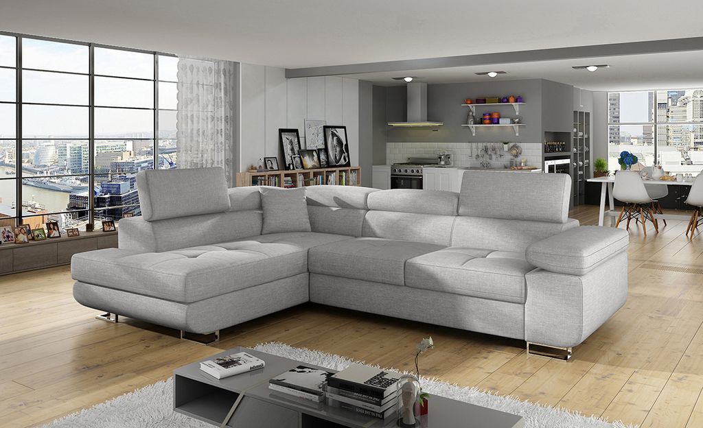 nabbi Ecksofa mit Zersetzung u Lagerraum Almero L - Produktbild 