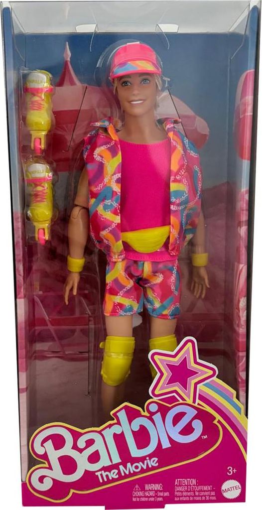 Barbie Ken en tenue de cinéma sur patins à roulettes Image du produit 