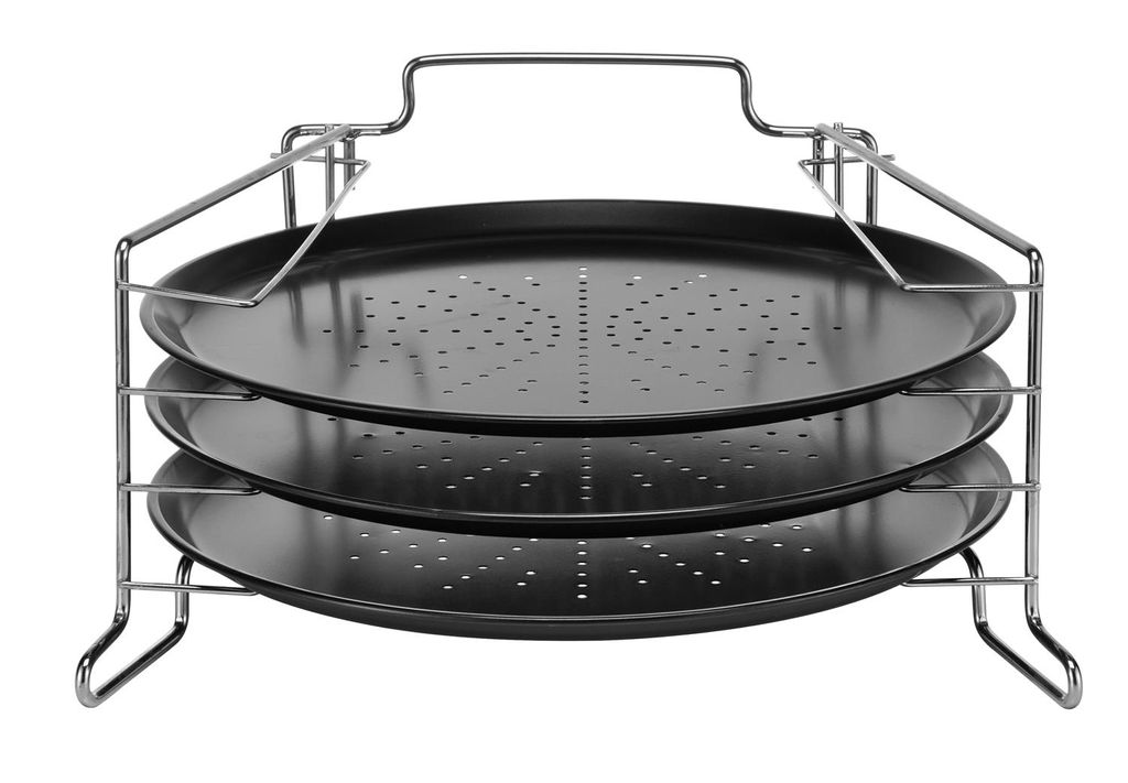 HI 4-tlg. Pizza-Backset Schwarz Produktbild 