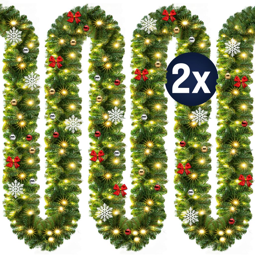Casaria Ghirlanda di Natale Illuminazione 2x 5m 80 LED Immagine del prodotto 