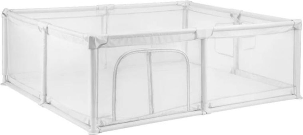Baby Laufgitter 140x200 cm – XXL Spielpark & Bällebad für Kinder, Indoor Spielplatz, grau, inkl. Tragetasche – ECOTOYS