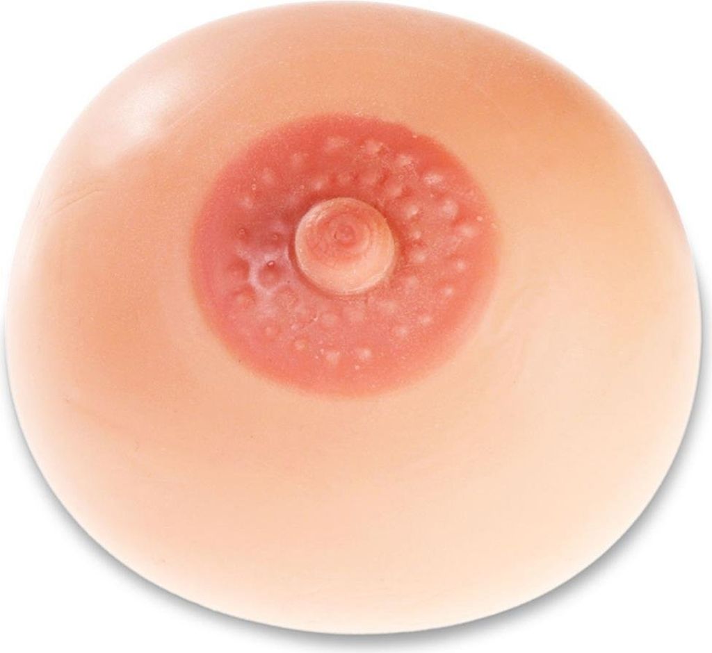 Anti Stressball Busen Knetball mit Nippel sexy Produktbild 