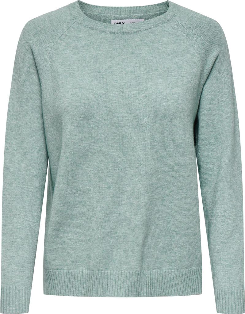 ONLY Melierter Strickpullover Langarm Oberteil Basic Regular Fit Top ONLLESLY Größe: XS