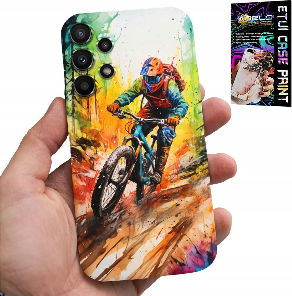Etui Für Samsung Galaxy A32 4G - Mountain Biking Extreme Expeditionen Glas