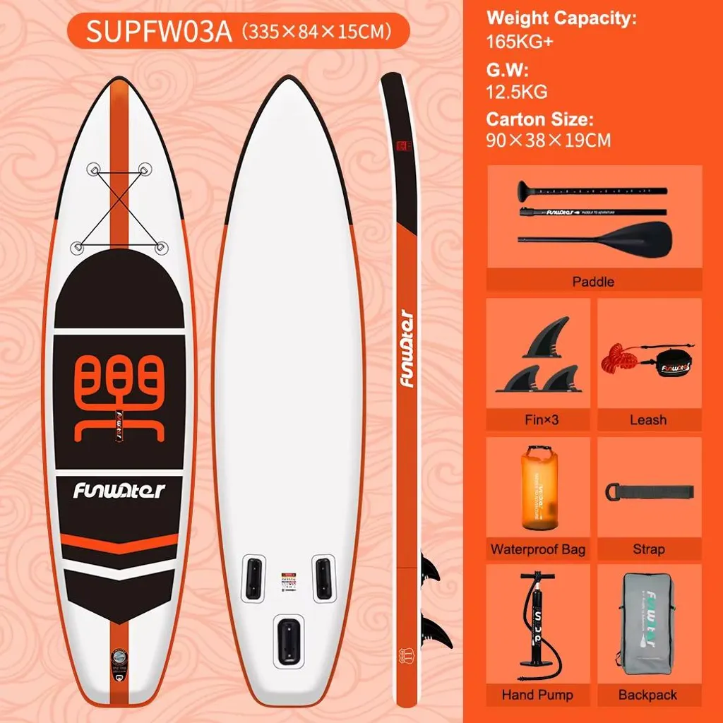 Planche de paddle gonflable SUPFW03A - Stabilité et construction robuste - 2