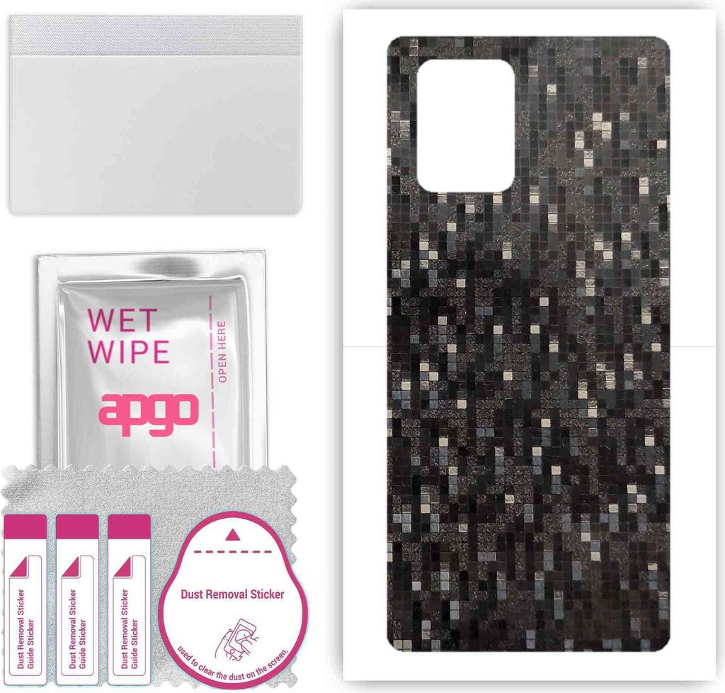 apgo Rückseite Schutzfolie, Skin, kompatibel mit Samsung Galaxy S10 Lite, Hinten Displayschutzfolie aus Vinylfolie, kratzfest, einfache Montage - ...