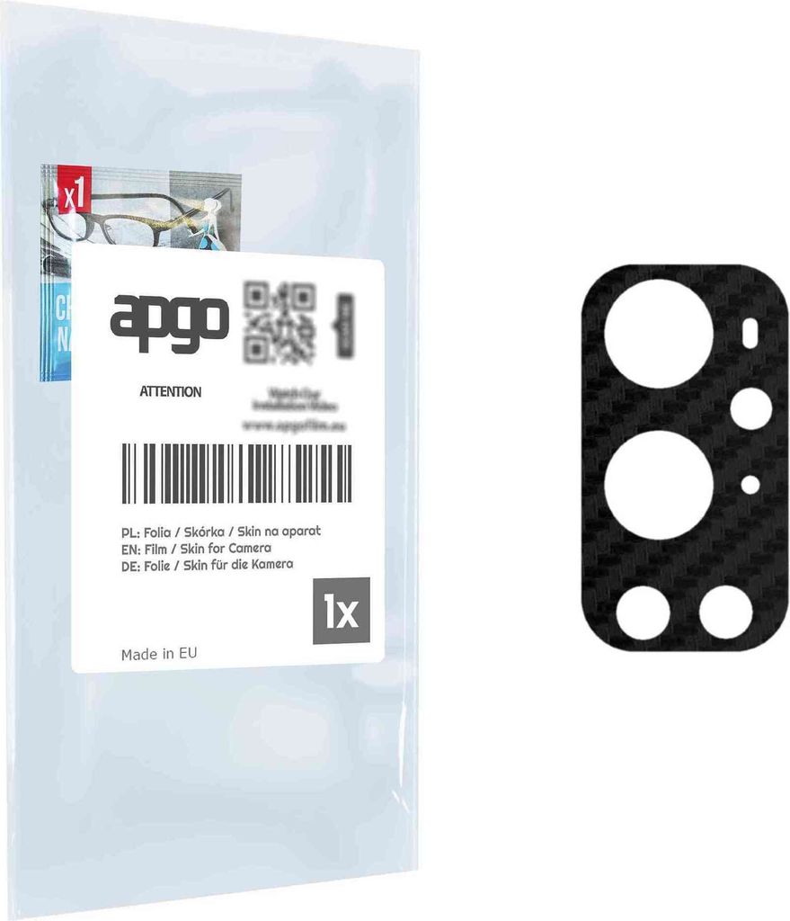 apgo Objektivschutz-Folie, Kameraschutz kompatibel mit OnePlus 9 Pro, Carbon-Imitation, Rückseite Schutzfolie für Kamera-Insel, Hinten Folie, kra...