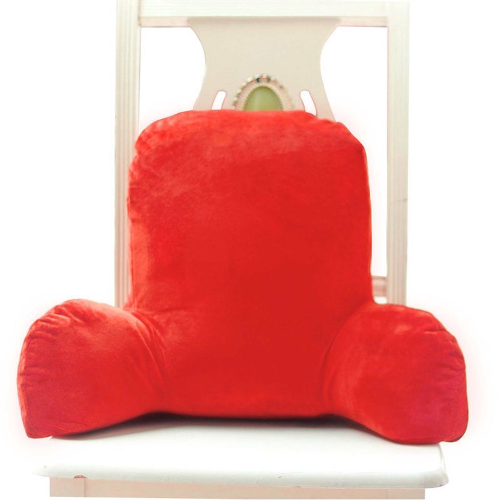 Lesekissen, Rückenlehne, Lendenwirbelstütze, Armlehne, Sitzkissen, Liege(Rot)
