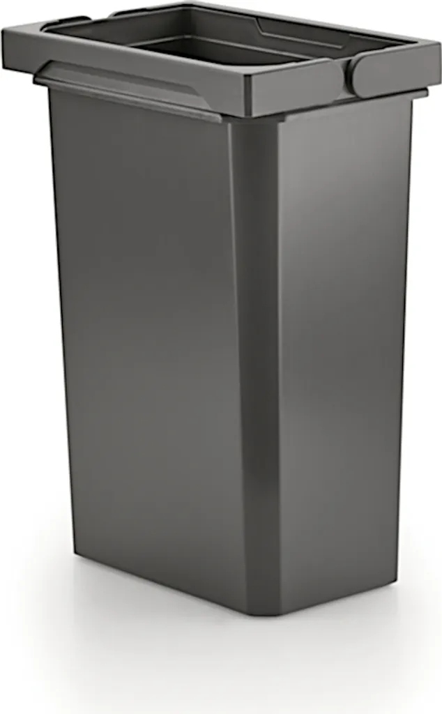 Seau de tri sélectif 7,5 litres anthracite pour meuble de cuisine COX
