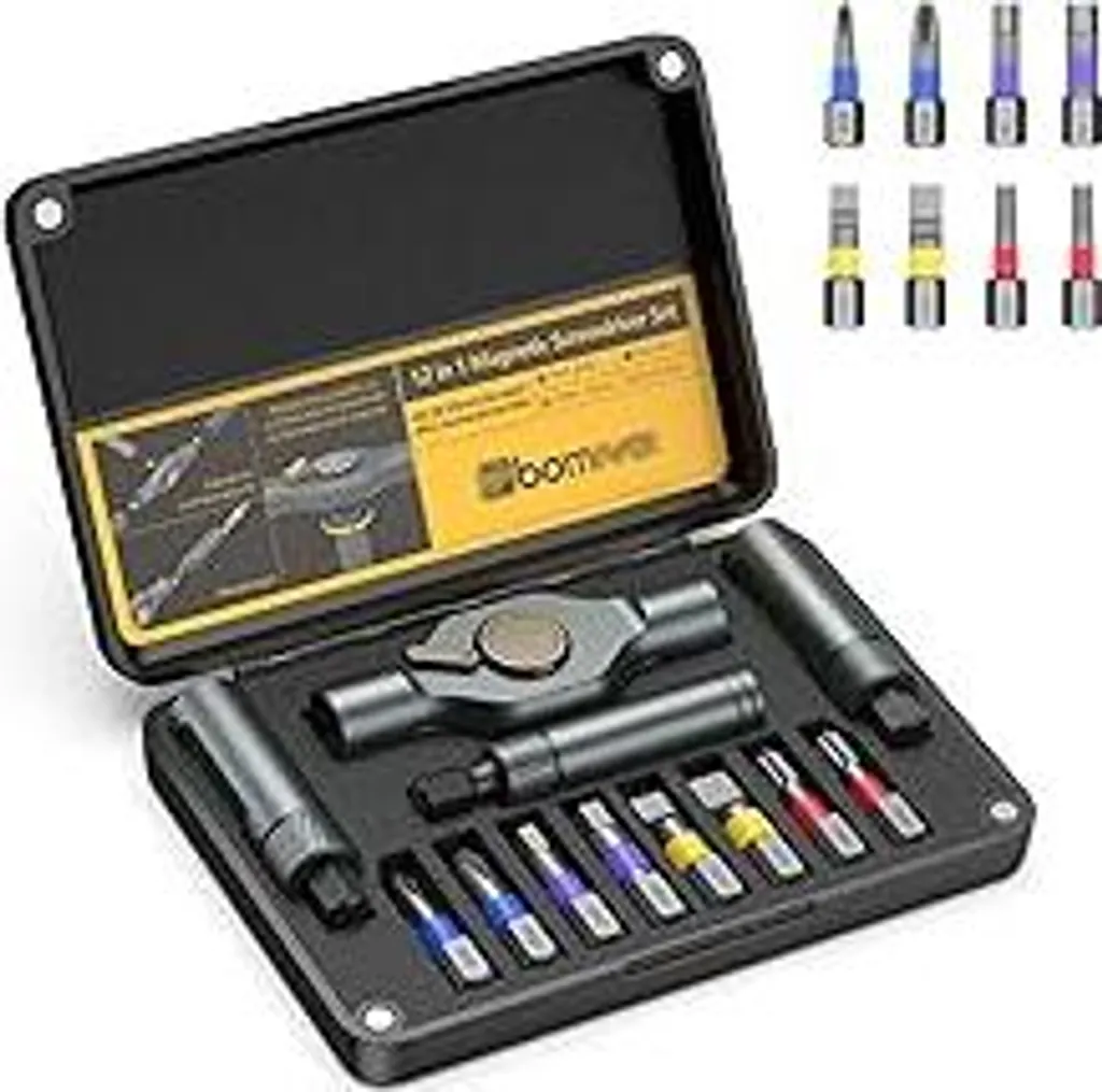 ORIA 12-in-1 Ratchet Set: Precisione S2 e Alluminio per Nerd e Pro