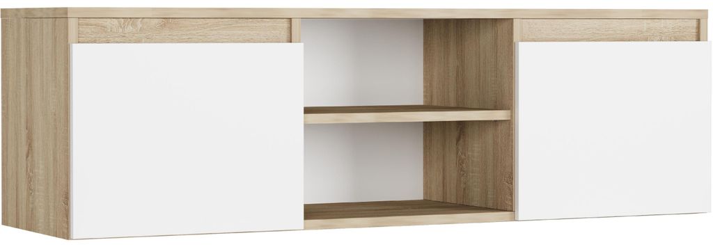 Skříňka RTV 120 cm 2 dveře 2 police FRAMIRE RTV mix sonoma Obrázek produktu 