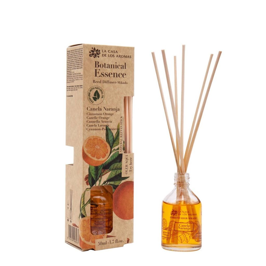 Casa de los Aromas Botanische Essenz Duftstäbchen Zimt & Orange, 50ml
