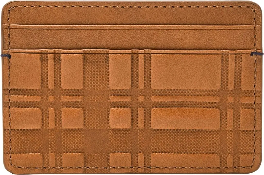 Porte-cartes Fossil Bronson Marron : l'accessoire de poche fin et léger
