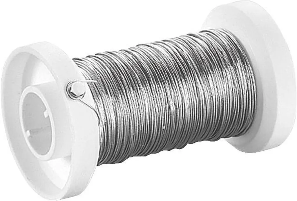 Fil Métallique de Zinc Flexible 0,25mm pour Art Floral et Décoration