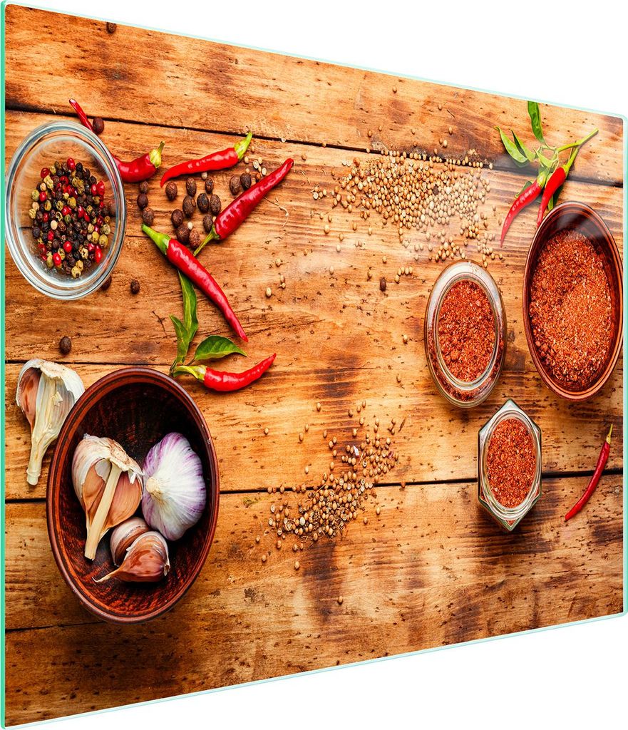 Glasschneidebrett 52x30 Chili