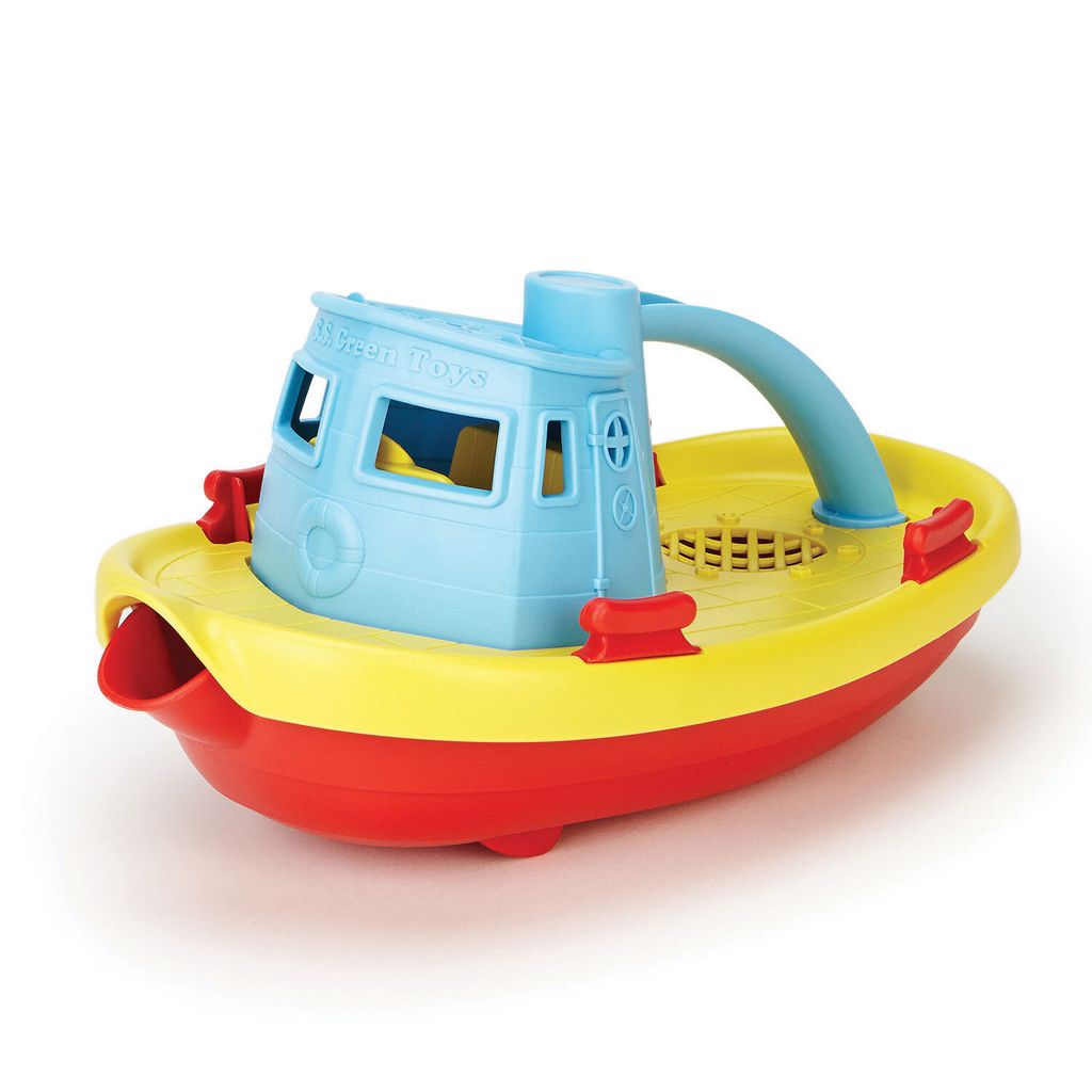 Jouets verts Green Toys Tugboat Blauw Geel Image du produit 