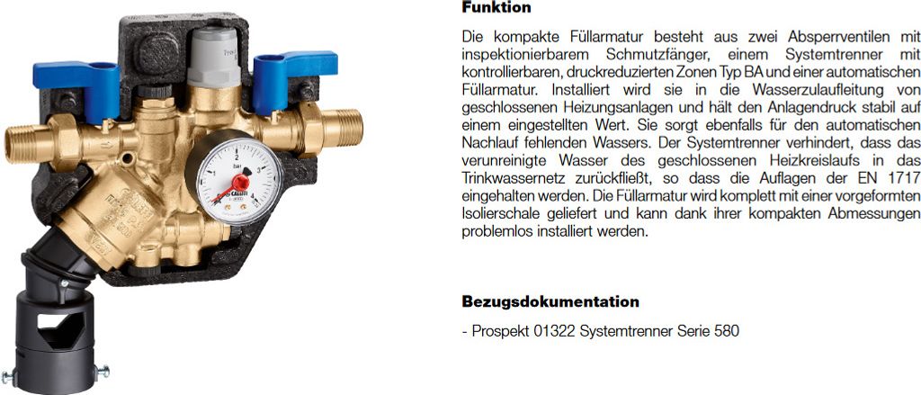 Voreinstellbare Automatische Füllarmatur | S.p.a
