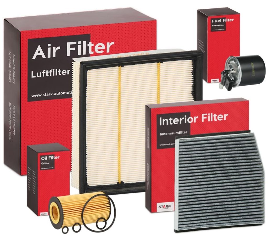 STARK Filterset Inspektionspaket Filtersatz passend für MERCEDES-BENZ B-Klasse (W246, W242) A-Klasse (W176) CLA Coupe (C117) GLA (X156) für INFINITI