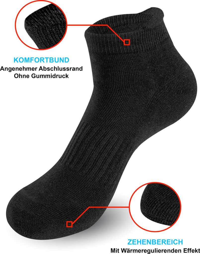 12 Paar Thermo Socken Winter Sport Socken Dicke Socken Produktbild 4