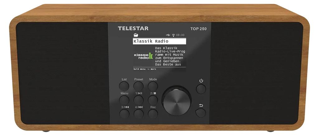 Telestar 5701250, Internet, Digital, DAB+, FM, 20 W, TFT, Produktbild 